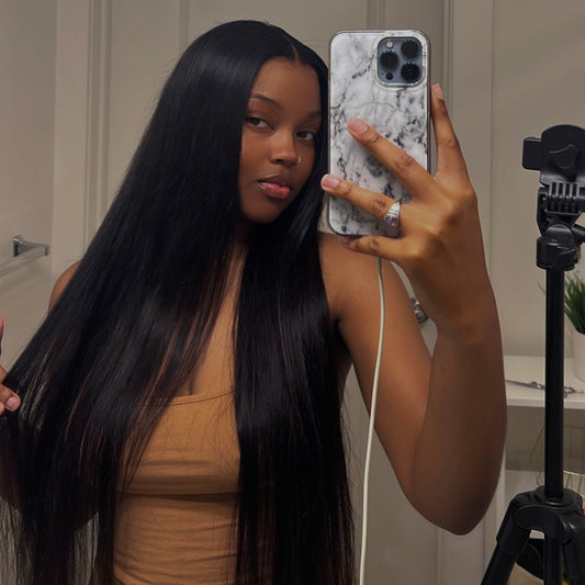 Straight Closure Wig